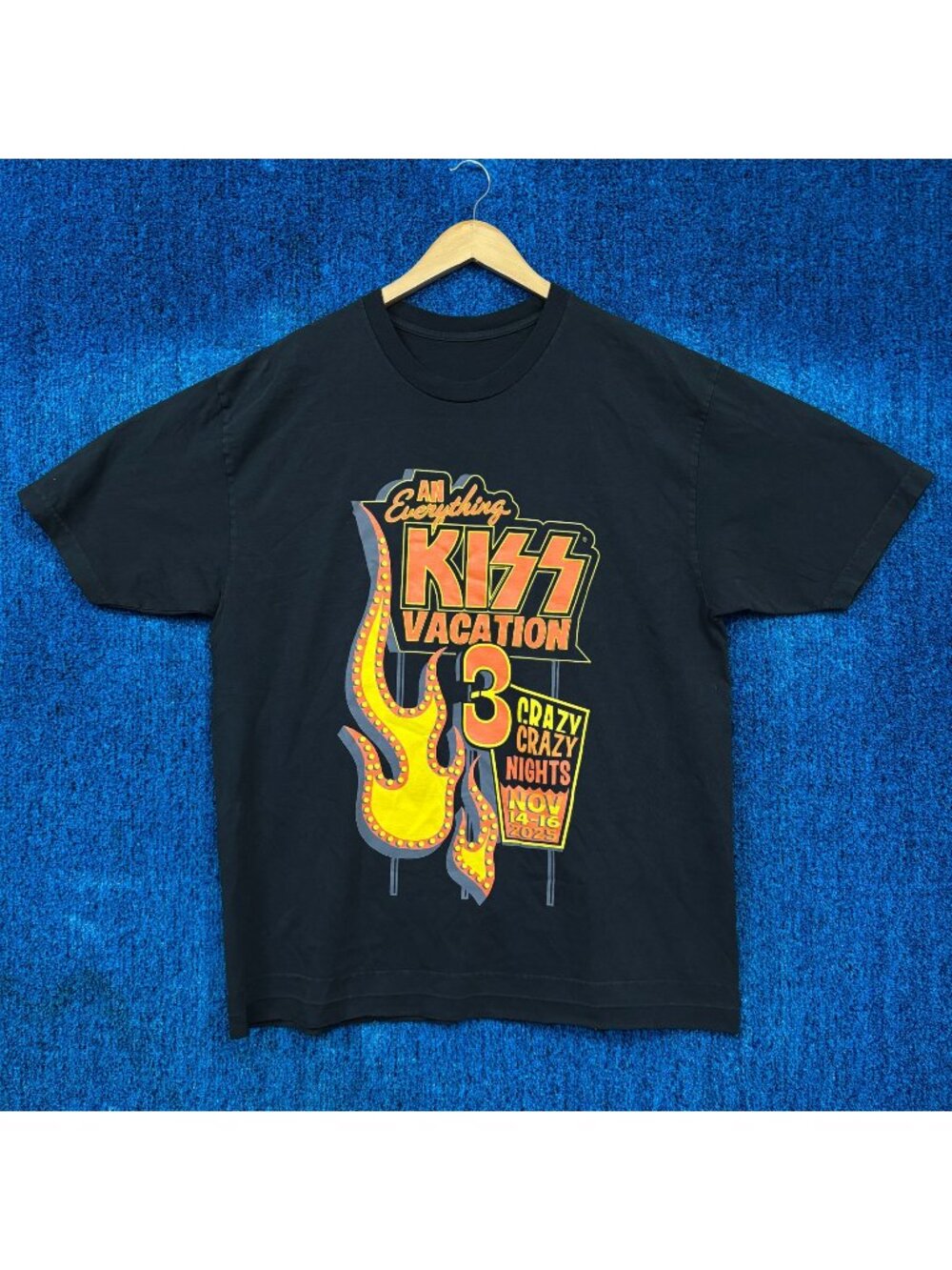 KISS "KISS Vacation Crazy Nights" Graphic T-Shirt Size XL